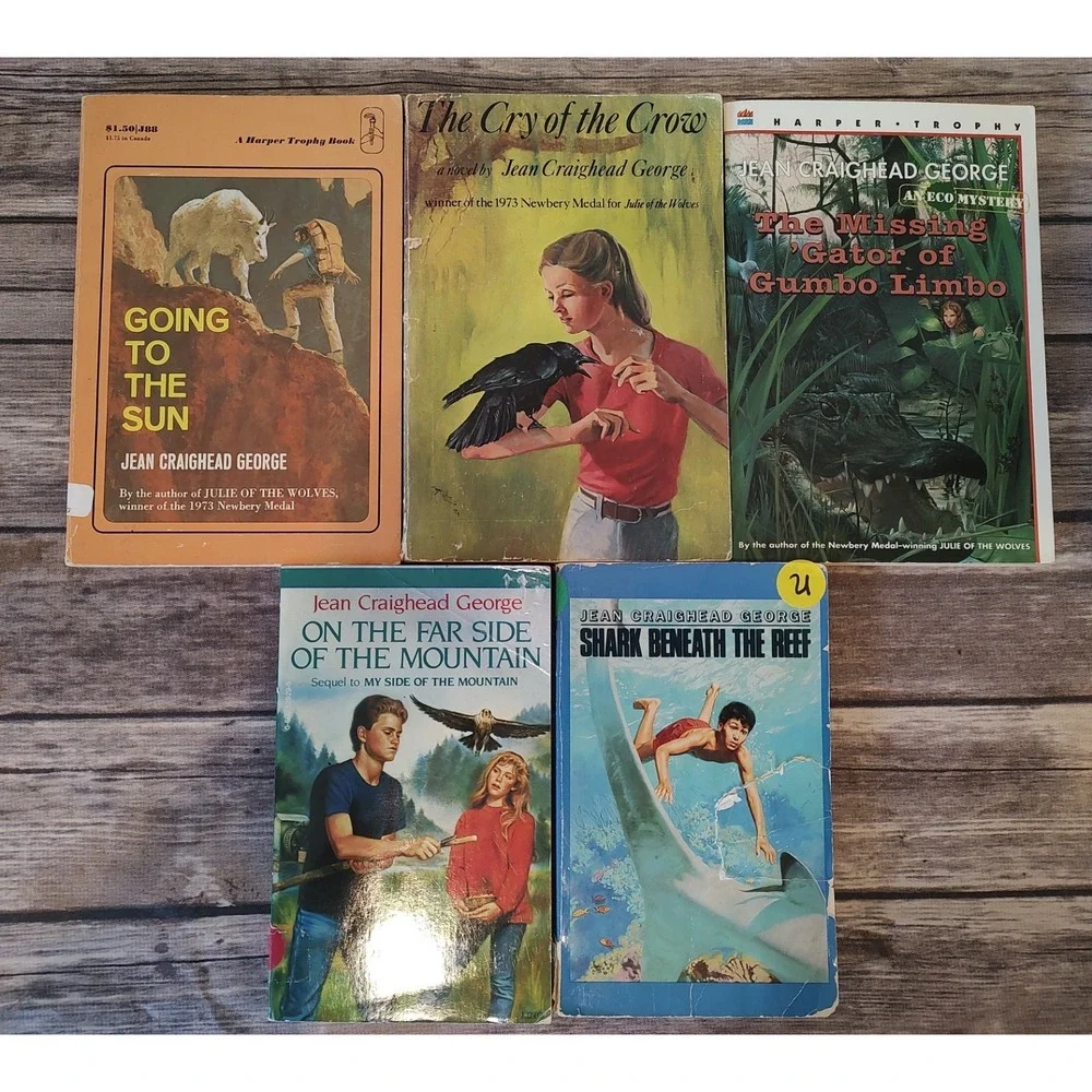 Lot Of 5 Jean Craighead George YA PB Gator Of Gumbo Limbo Going To The Sun Crow